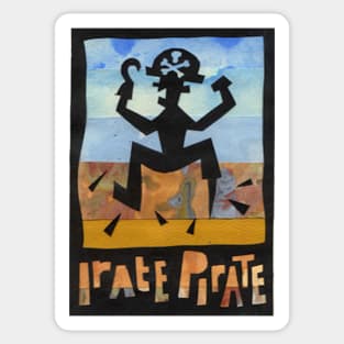 irate pirate: Sticker